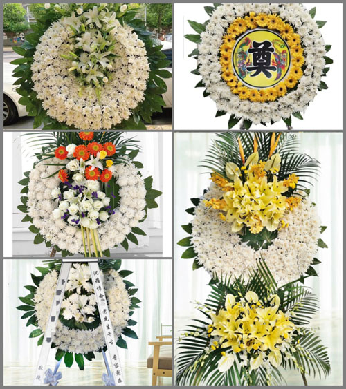 山西太原古交市桃园街道李家社村花圈速递